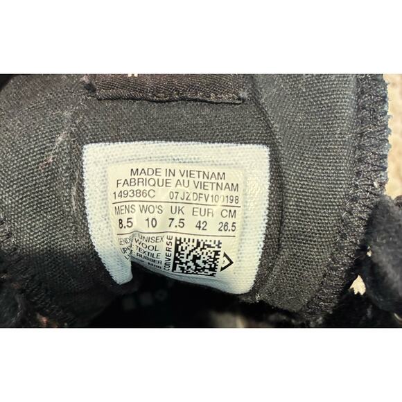 Converse Woolrich CT Street Hiker Plaid Chuck Taylor Black Papyrus 8.5 men 10 - Picture 4 of 8